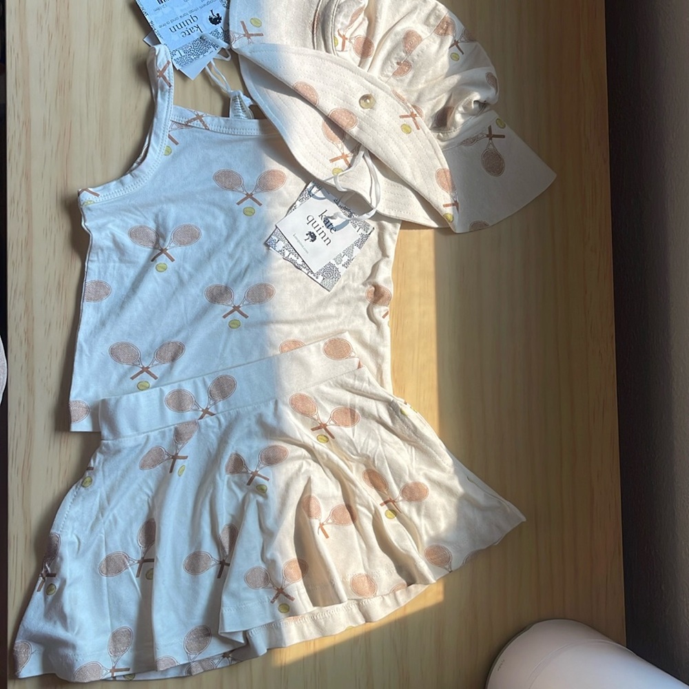 Kate Quinn brand new with tags 4 piece bamboo tennis set